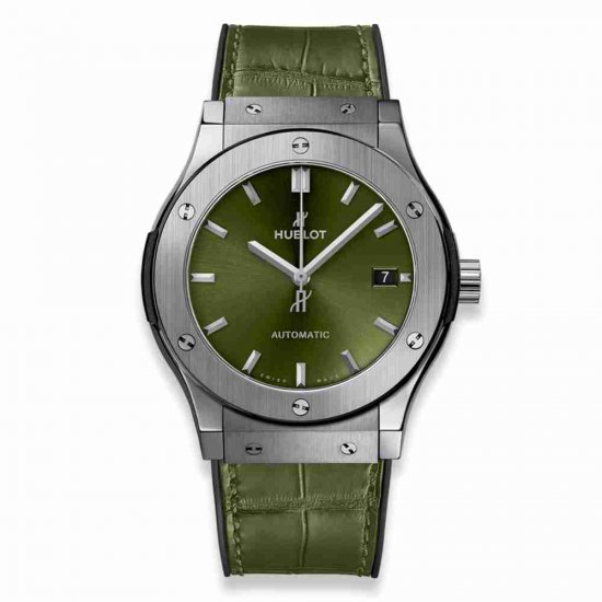 Swiss Replica Hublot Classic Fusion Green Titanium 45mm 511.NX.8970.LR - Click Image to Close