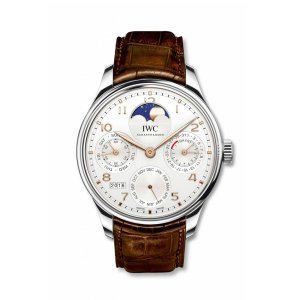 Swiss Replica IWC Portugieser Perpetual Calendar Single Moon Stainless Steel/Boutique Shanghai IW503307 Watch