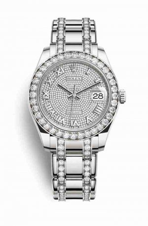 Swiss Replica Rolex Pearlmaster 39 86289 Diamond-paved Dial Watch