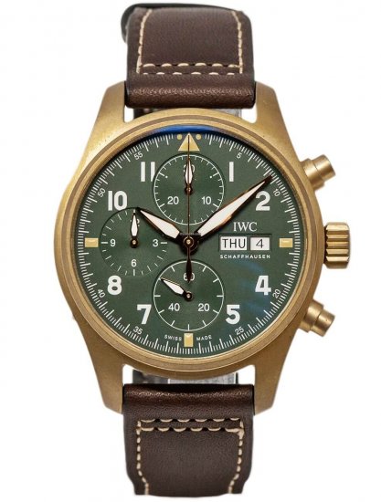 Copy IWC Pilot Spitfire Chronograph Bronze Automatic 41mm IW387902 - Click Image to Close