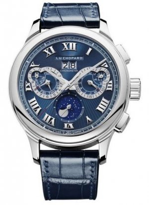 Swiss Replica Chopard L.U.C Perpetual Chrono Platinum & 18K White Gold Mens 161973-9001