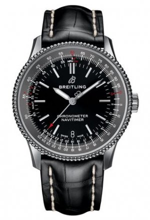 Swiss Replica Breitling Navitimer 1 Automatic 38 Black Dial Mens A17325241B1P1