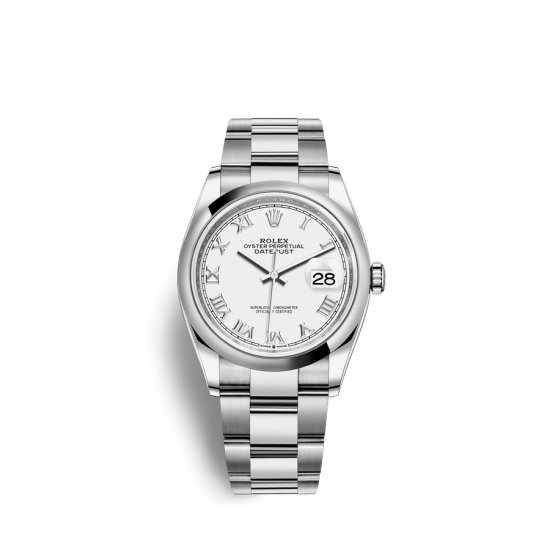 Fake Rolex Datejust 36 Oystersteel M126200-0008 White Dial Watch - Click Image to Close