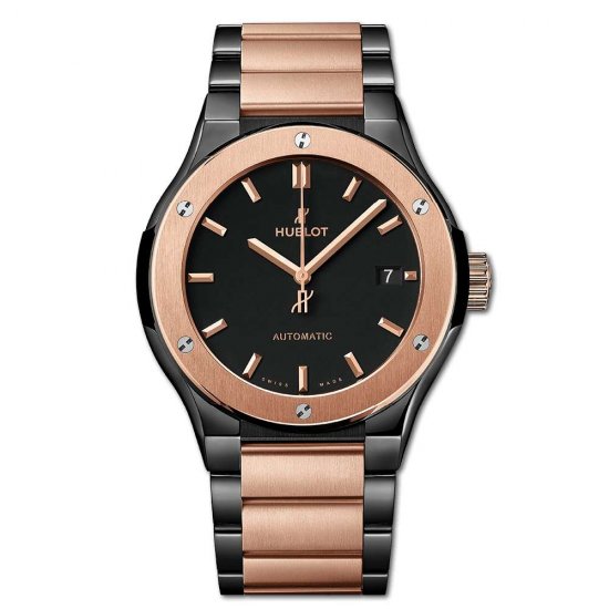 Copy Hublot Classic Fusion Ceramic King Gold Bracelet - Click Image to Close