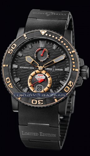 Ulysse Nardin Monaco Yacht Show 2009 (DLC SS / Black / Rubber) 2