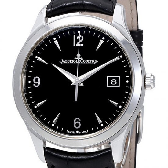 Swiss Replica Jaeger LeCoultre Master Control Black Dial Automatic Mens 1548471 - Click Image to Close