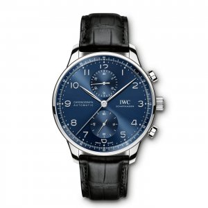 Swiss Replica IWC Portugieser Automatic Chronograph Blue Dial Mens IW371491 Watch