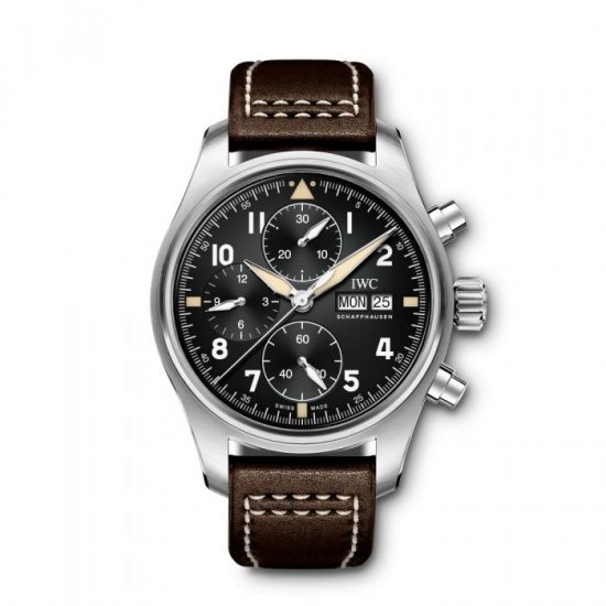 Copy IWC Pilots Stainless Steel Black Automatic IW387903 - Click Image to Close