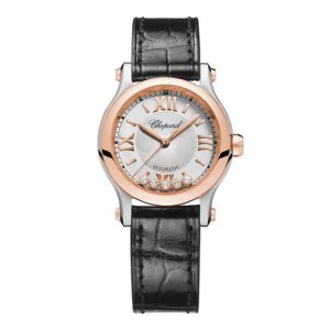 Copy Chopard Happy Sport Automatic Silver Dial Ladies Watch