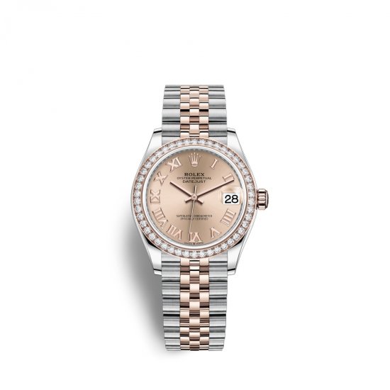 Fake Rolex Datejust 31 Oystersteel 18 ct Everose gold M278381RBR-0002 Ros - Click Image to Close