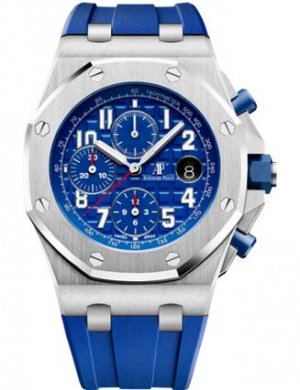 Swiss Replica Audemars Piguet Royal Oak Offshore 26470 Stainless Steel Indigo Rubber 26470ST.OO.A030CA.01