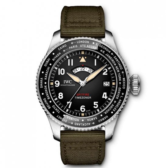 Copy IWC Pilot's Watch Timezoner Spitfire Edition The Longest Flight - Click Image to Close