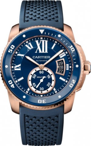 Calibre de Cartier Diver blue watch WGCA0010