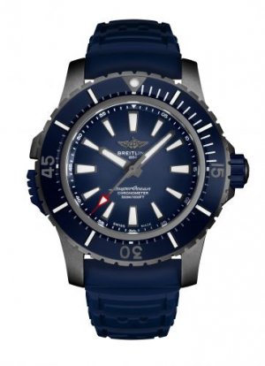 Fake Breitling Superocean II 48 Titanium / Blue / Rubber / Pin Watch