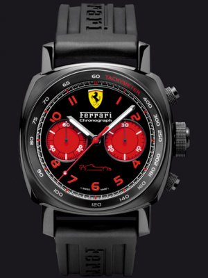 Panerai Ferrari DLC Chronograph Mens watch FER00038