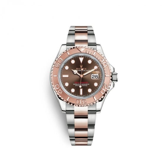 Fake Rolex Yacht-Master 40 Oystersteel 18 ct Everose gold M126621-0001 Chocolate Dial Watch - Click Image to Close