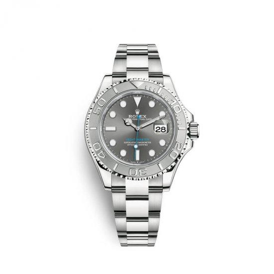 Fake Rolex Yacht-Master 40 Oystersteel platinum M126622-0001 Rhodium Dial Watch - Click Image to Close