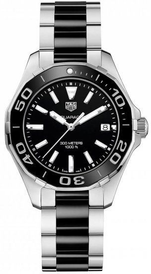 Swiss Replica Tag Heuer Aquaracer Black Dial Ladies Watch - Click Image to Close