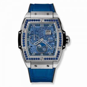 Swiss Replica Hublot Spirit Of Big Bang Moonphase Titanium Dark Blue 42mm 647.NX.5171.LR.1201