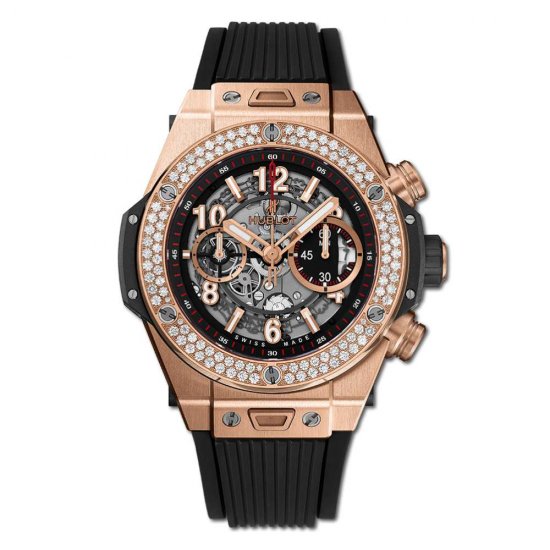 Copy Hublot Big Bang Unico King Gold Diamonds - Click Image to Close