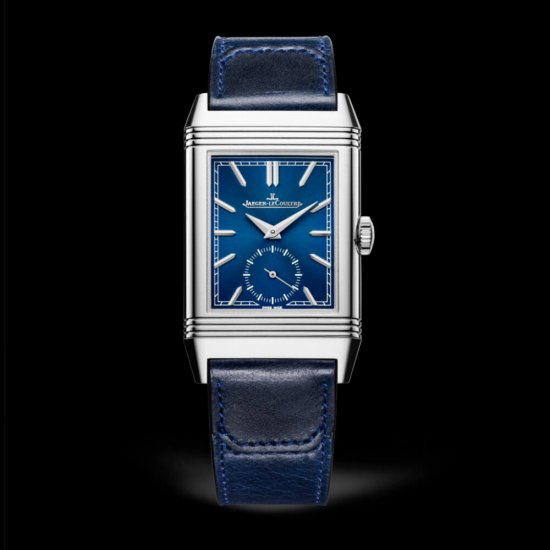 Swiss Replica Jaeger-LeCoultre 3978480 Reverso Tribute Small Seconds Stainless Steel/Blue/Fagliano Watch - Click Image to Close