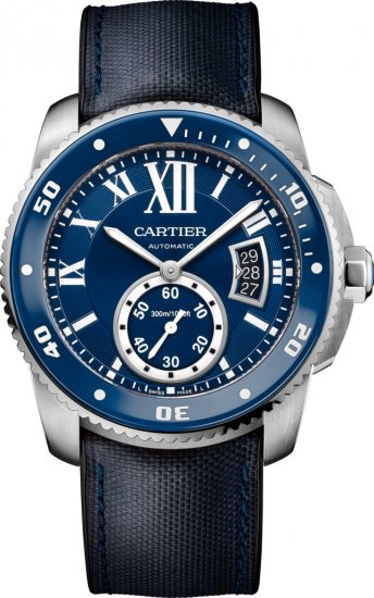 Calibre de Cartier Diver blue watch WSCA0010 - Click Image to Close