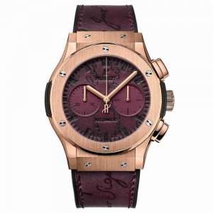 Swiss Replica Hublot Classic Fusion Chronograph Berluti Scritto Bordeaux 45mm 521.OX.O50V.VR.BER18