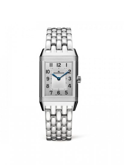 Swiss Replica Jaeger LeCoultre Reverso Classic Mens Steel Hand Wound Watch - Click Image to Close