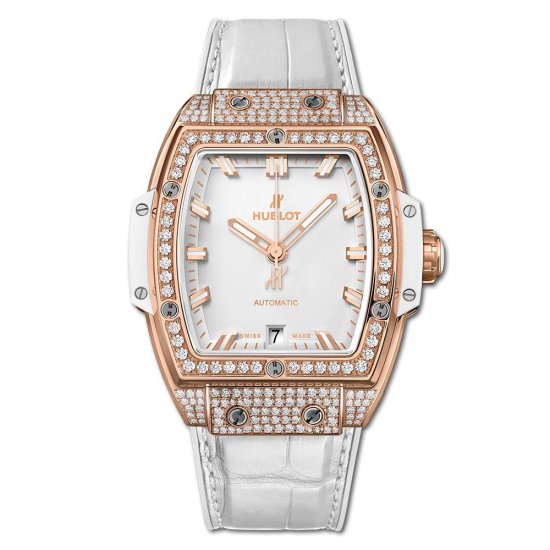 Copy Hublot Spirit Of Big Bang King Gold White Pave - Click Image to Close