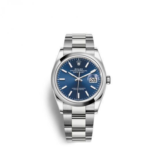 Fake Rolex Datejust 36 Oystersteel M126200-0006 Blue Dial Watch - Click Image to Close