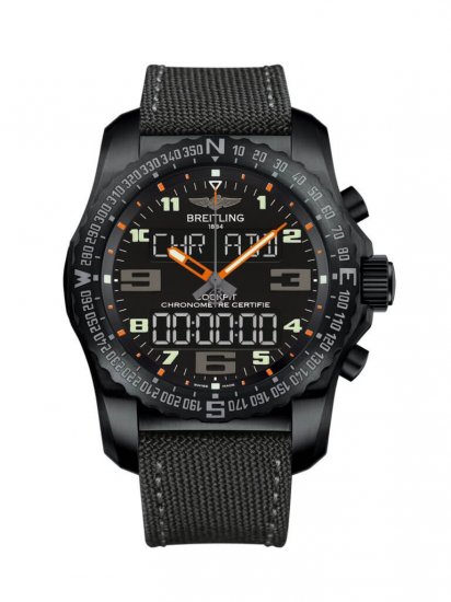 Fake Breitling Professional Cockpit B50 VB5010A5/BD41/100W/M20BASA.1 Black Titanium Watch - Click Image to Close