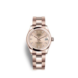 Fake Rolex Datejust 31 18 ct Everose gold M278245-0029 Ros