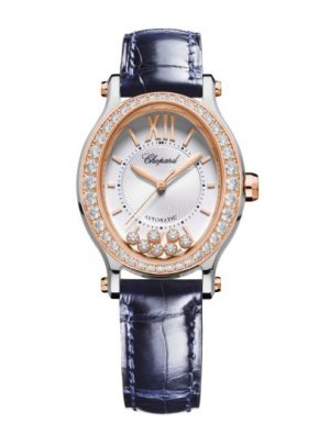 Copy Chopard Happy Sport Oval Automatic White Dial Diamonds Men's Watch