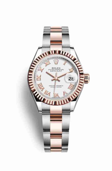 Swiss Replica Rolex Datejust 28 Everose gold White Dial m279171-0022 - Click Image to Close