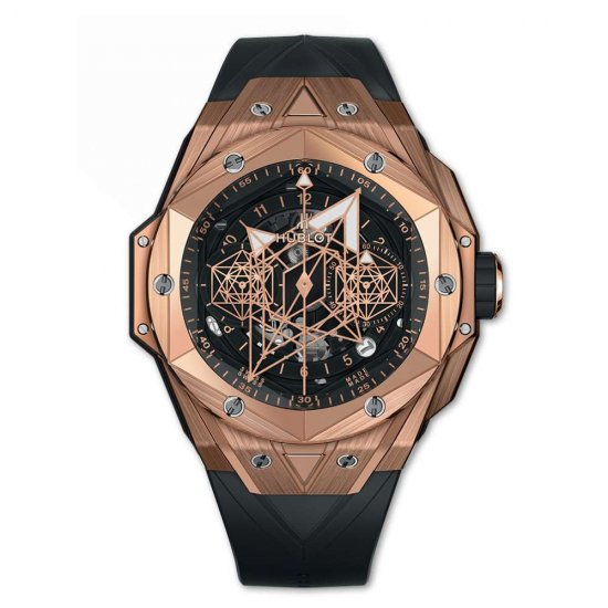 Copy Hublot Big Bang Unico Sang Bleu II King Gold - Click Image to Close