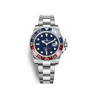 Fake Rolex GMT-Master II 18 ct white gold M126719BLRO-0003 Blue Dial Watch