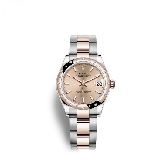 Fake Rolex Datejust 31 Oystersteel 18 ct Everose gold M278341RBR-0009 Ros - Click Image to Close