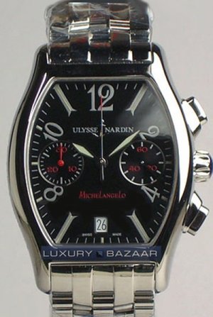 Ulysse Nardin Michelangelo Chronograph (SS/Black/SS) 563-42-7/52