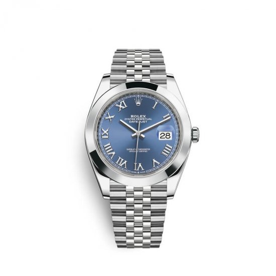 Fake Rolex Datejust 41 Oystersteel M126300-0018 Blue Dial Watch - Click Image to Close