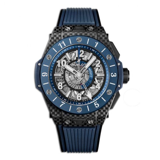 Copy Hublot Big Bang Unico Gmt Carbon Blue Ceramic - Click Image to Close