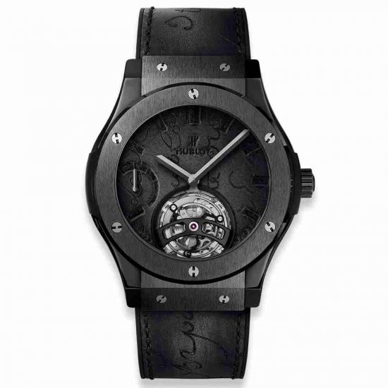 Swiss Replica Hublot Classic Fusion Tourbillon Power Reserve 5 Days Berluti Scritto All Black 45mm 505.CM.0500.VR.BER17 - Click Image to Close