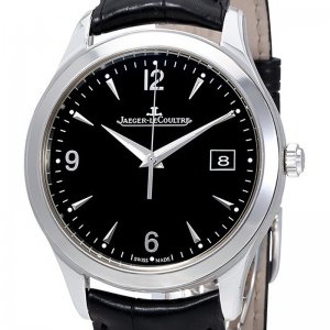 Swiss Replica Jaeger LeCoultre Master Control Black Dial Automatic Mens 1548471