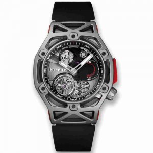 Swiss Replica Hublot Techframe Ferrari Tourbillon Chronograph Titanium 45mm 408.NI.0123.RX