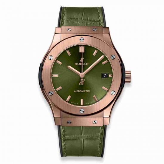 Swiss Replica Hublot Classic Fusion Green King Gold 45mm 511.OX.8980.LR - Click Image to Close