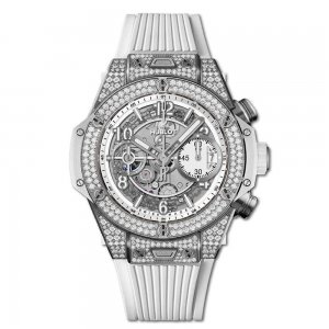 Copy Hublot Big Bang Unico Titanium White Pave 42mm