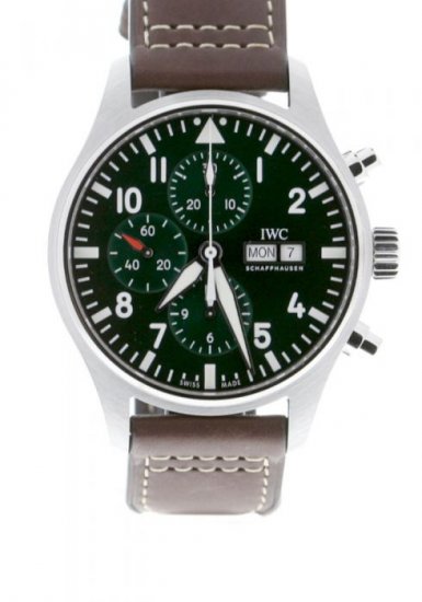 Copy IWC Pilot's Watch Chronograph Racing Green Limited Edition IW377726 - Click Image to Close