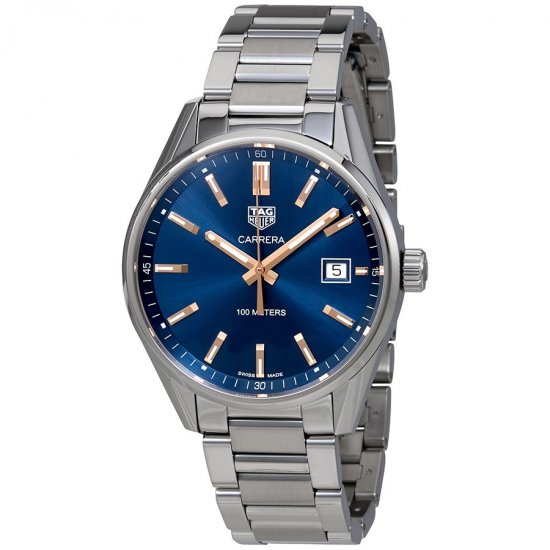 Swiss Replica Tag Heuer Carrera Quartz 39 mm Blue Dial Ladies Watch - Click Image to Close