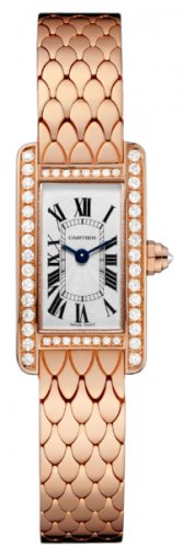 Cartier Tank Americaine Silvered Flinque Dial Ladies replica Wat