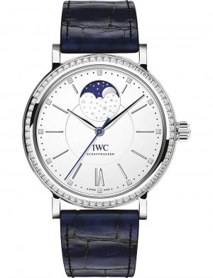 Swiss Replica IWC Portofino Automatic Silver Diamond Dial Mens IW459008 Watch