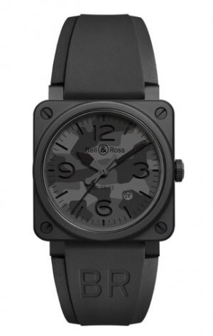 Swiss Replica Bell & Ross BR 03 92 Black Camo BR0392-CAMO-CE/SRB